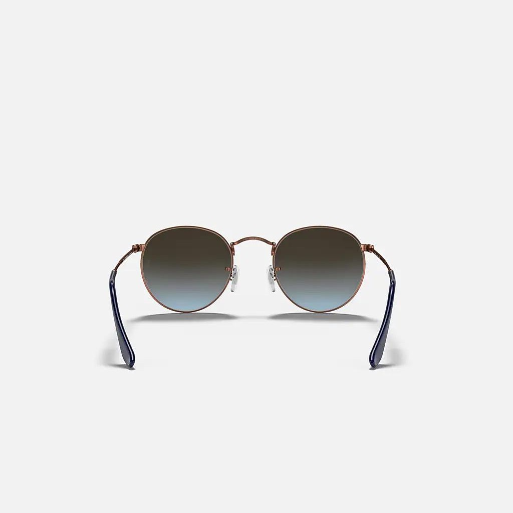 Kính Ray-Ban Round Metal Nâu Xanh Dương