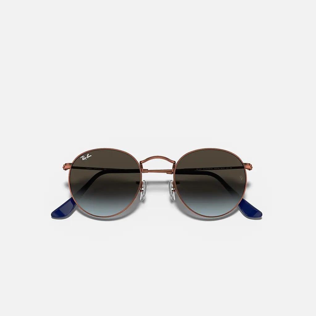 Kính Ray-Ban Round Metal Nâu Xanh Dương