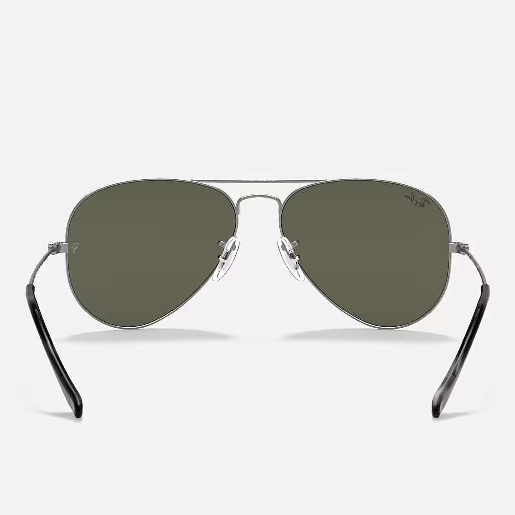 Kính Ray-Ban Aviator Classic Xám Nhám Xanh Lá