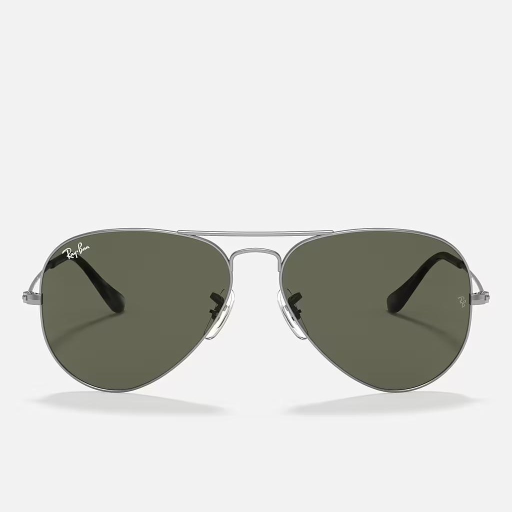 Kính Ray-Ban Aviator Classic Xám Nhám Xanh Lá