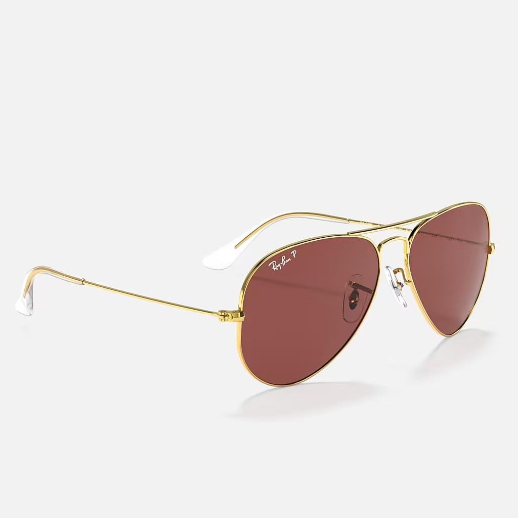 Kính Ray-Ban Aviator Classic Vàng Tím