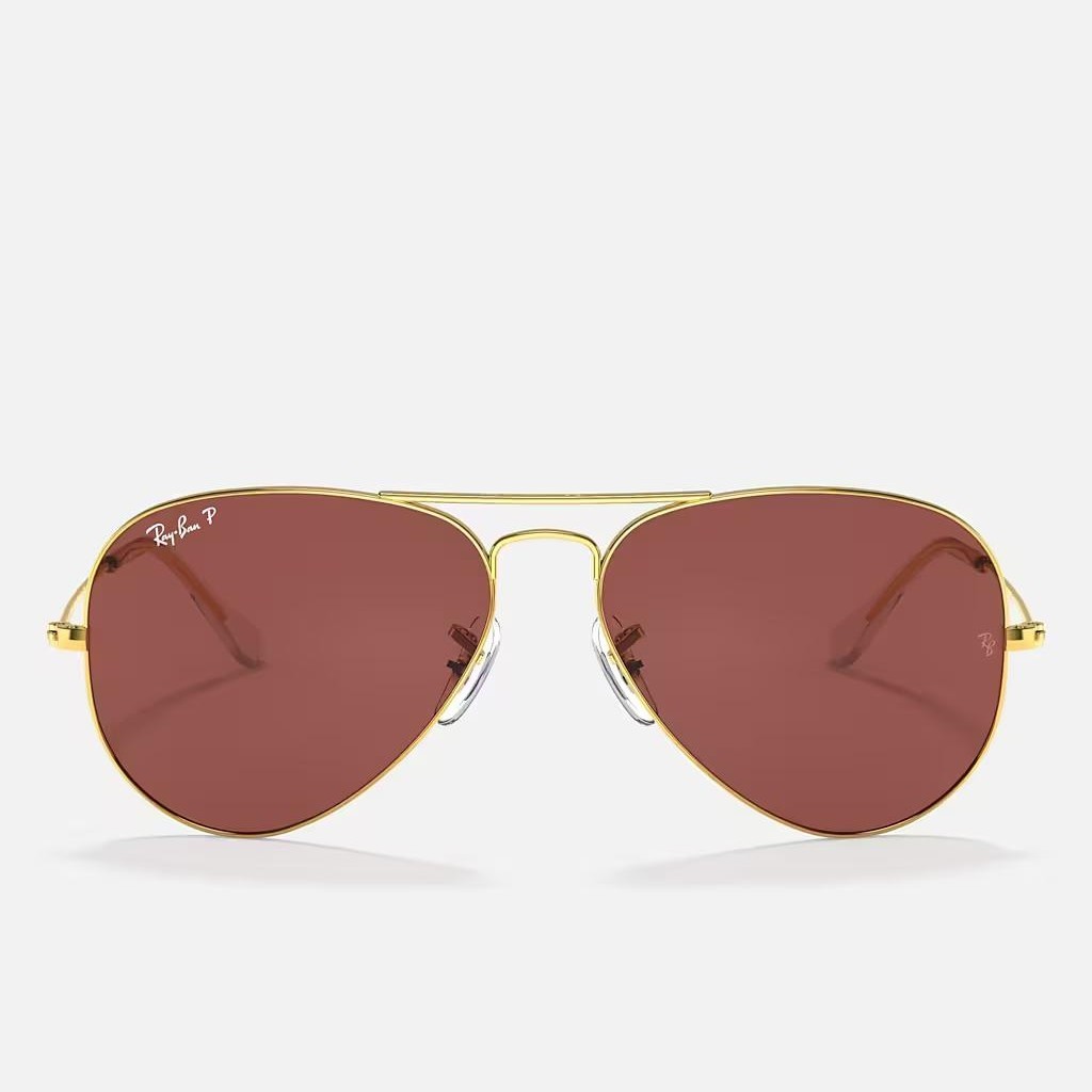 Kính Ray-Ban Aviator Classic Vàng Tím