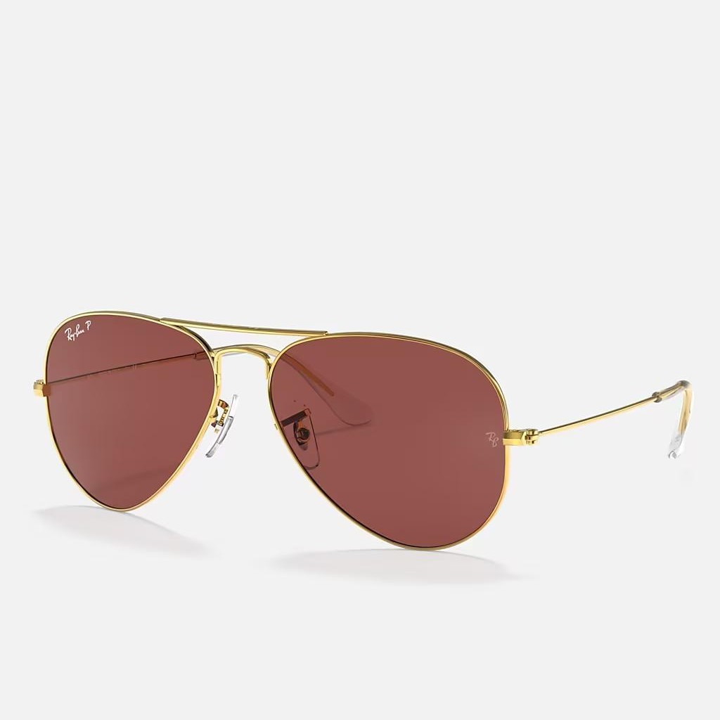 Kính Ray-Ban Aviator Classic Vàng Tím