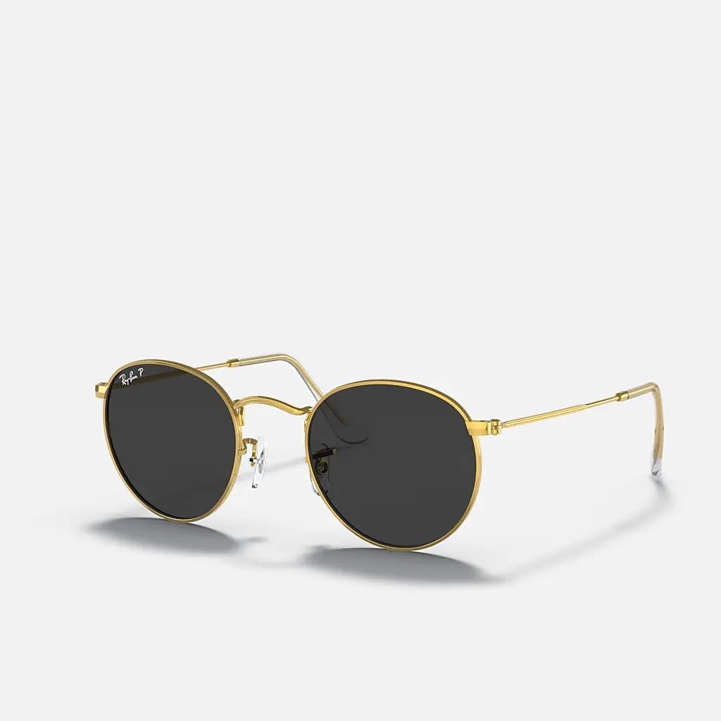 Kính Ray-Ban Round Metal Vàng Đen