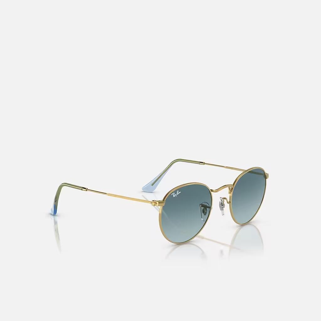 Kính Ray-Ban Round Metal Vàng Xanh Dương