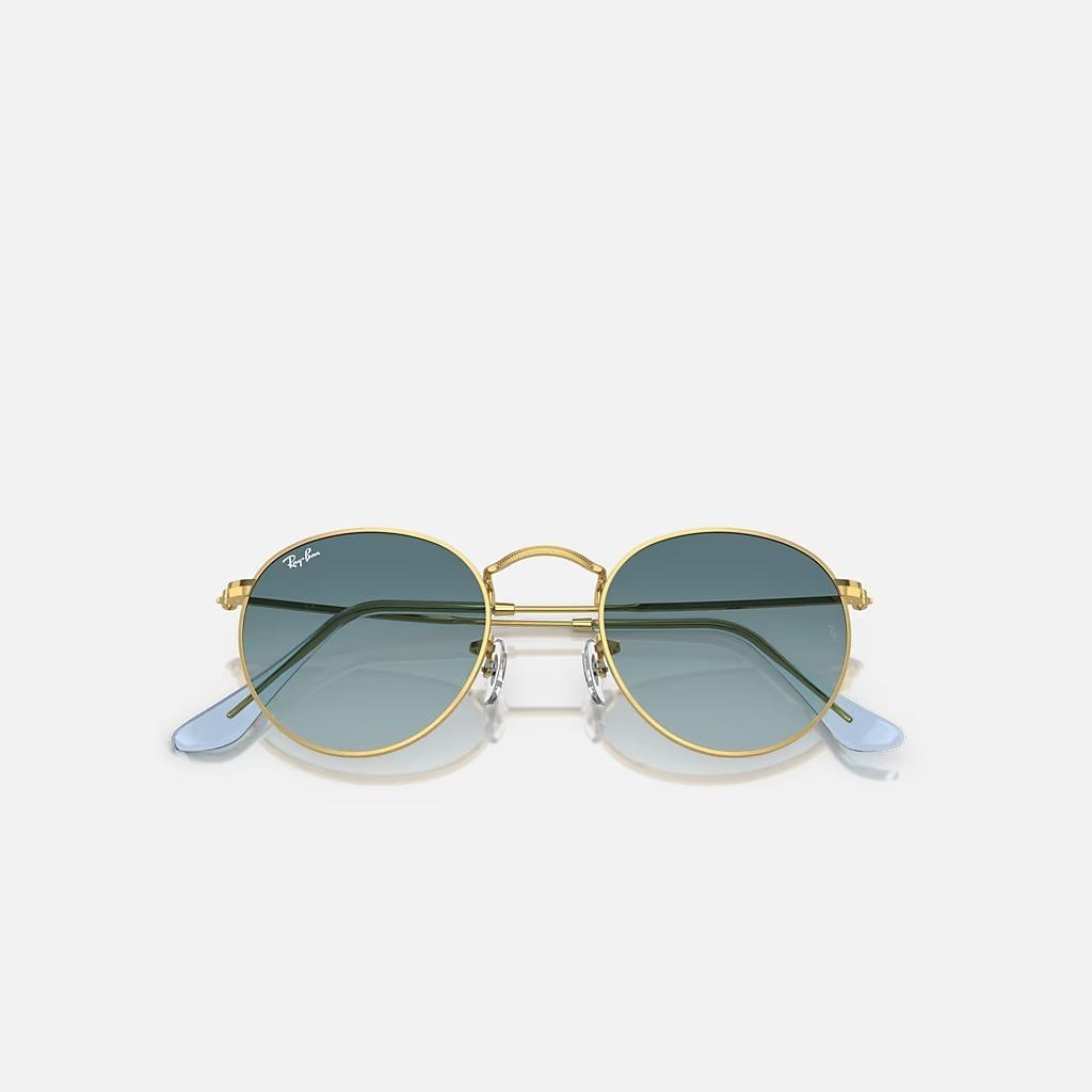 Kính Ray-Ban Round Metal Vàng Xanh Dương