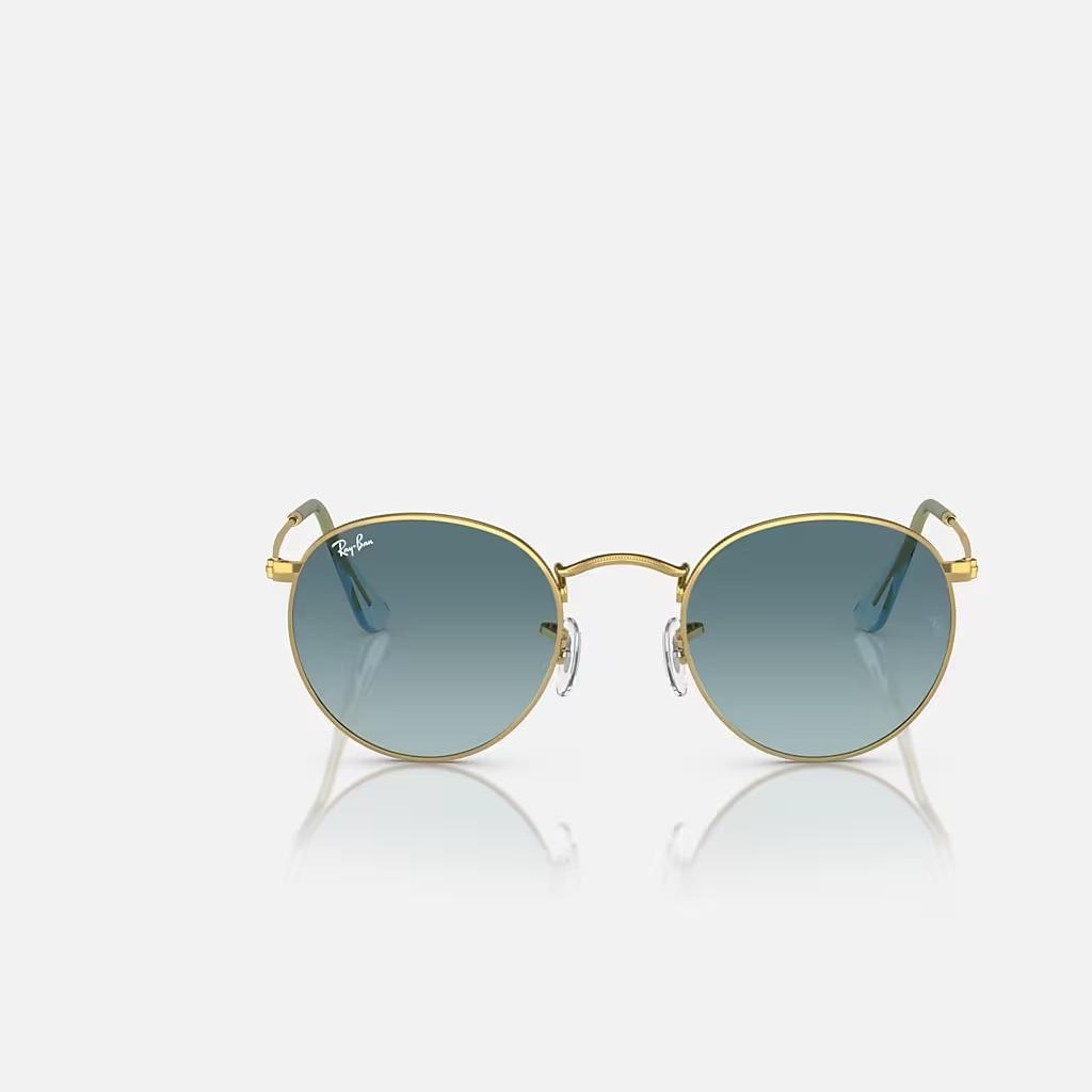 Kính Ray-Ban Round Metal Vàng Xanh Dương