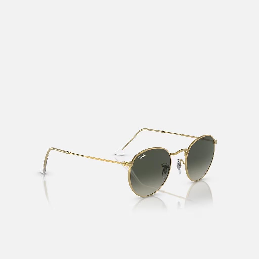 Kính Ray-Ban Round Metal Vàng Xám