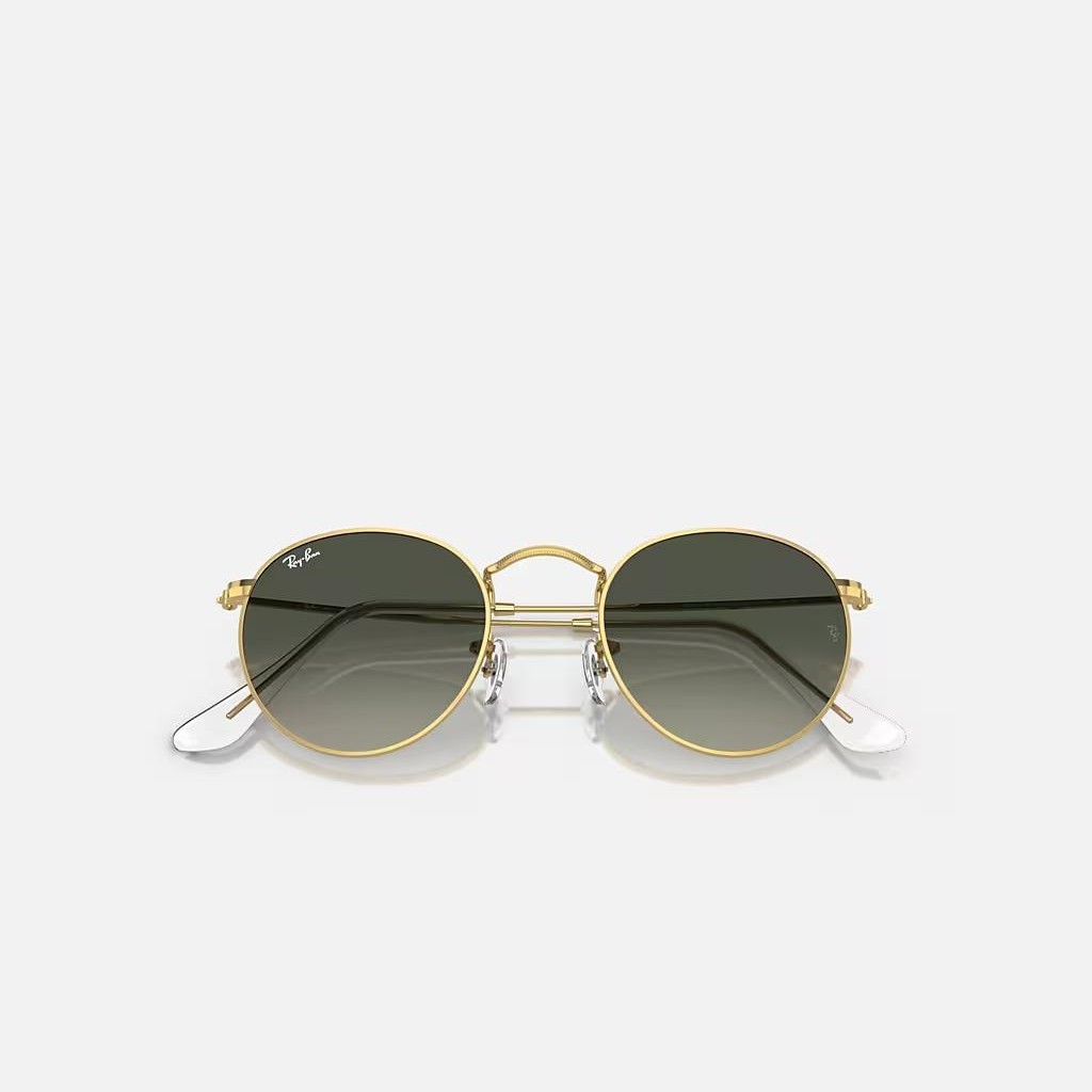 Kính Ray-Ban Round Metal Vàng Xám