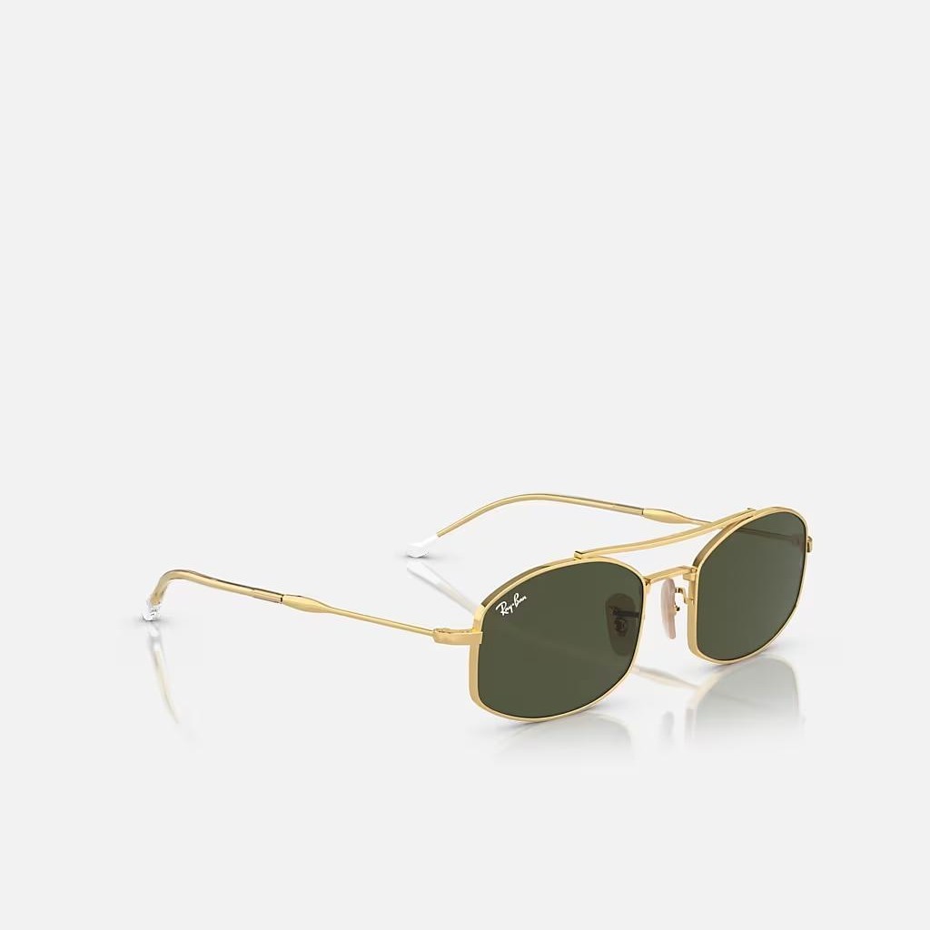 Kính Ray-Ban Rb3719 Vàng Xanh Lá