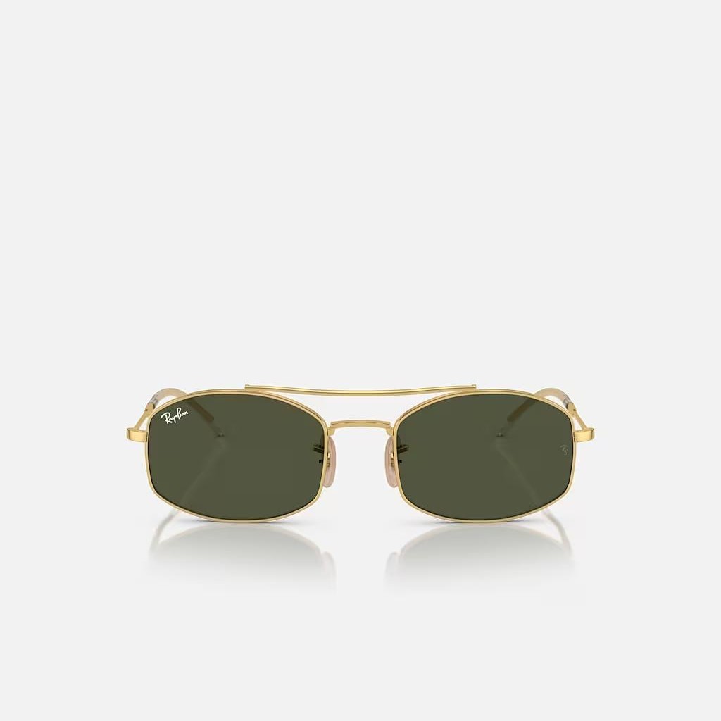 Kính Ray-Ban Rb3719 Vàng Xanh Lá