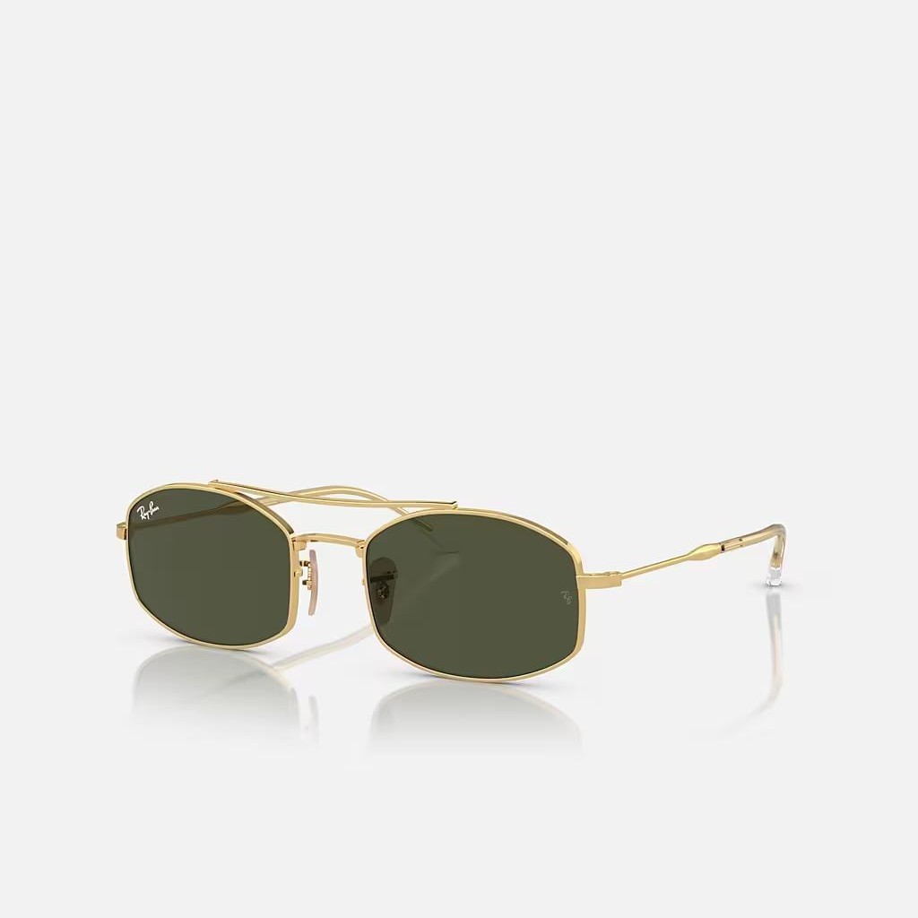 Kính Ray-Ban Rb3719 Vàng Xanh Lá