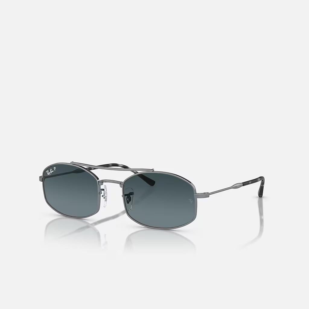 Kính Ray-Ban Rb3719 Xám Xanh Dương