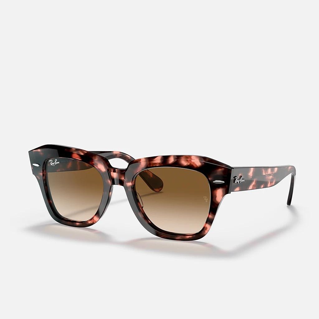 Kính Ray-Ban State Street Fleck Hồng Nâu