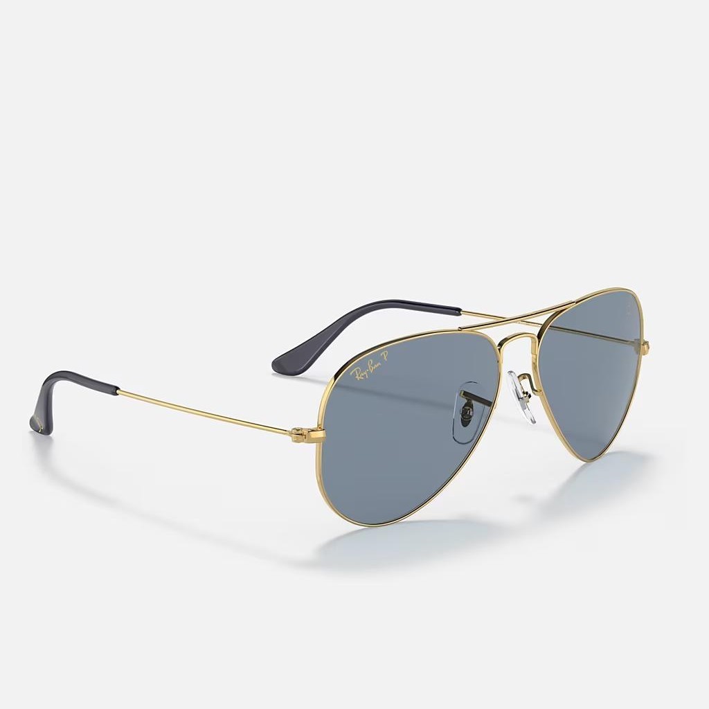 Kính Ray-Ban Aviator Mickey Wdw50 Polarized Vàng Xanh Dương