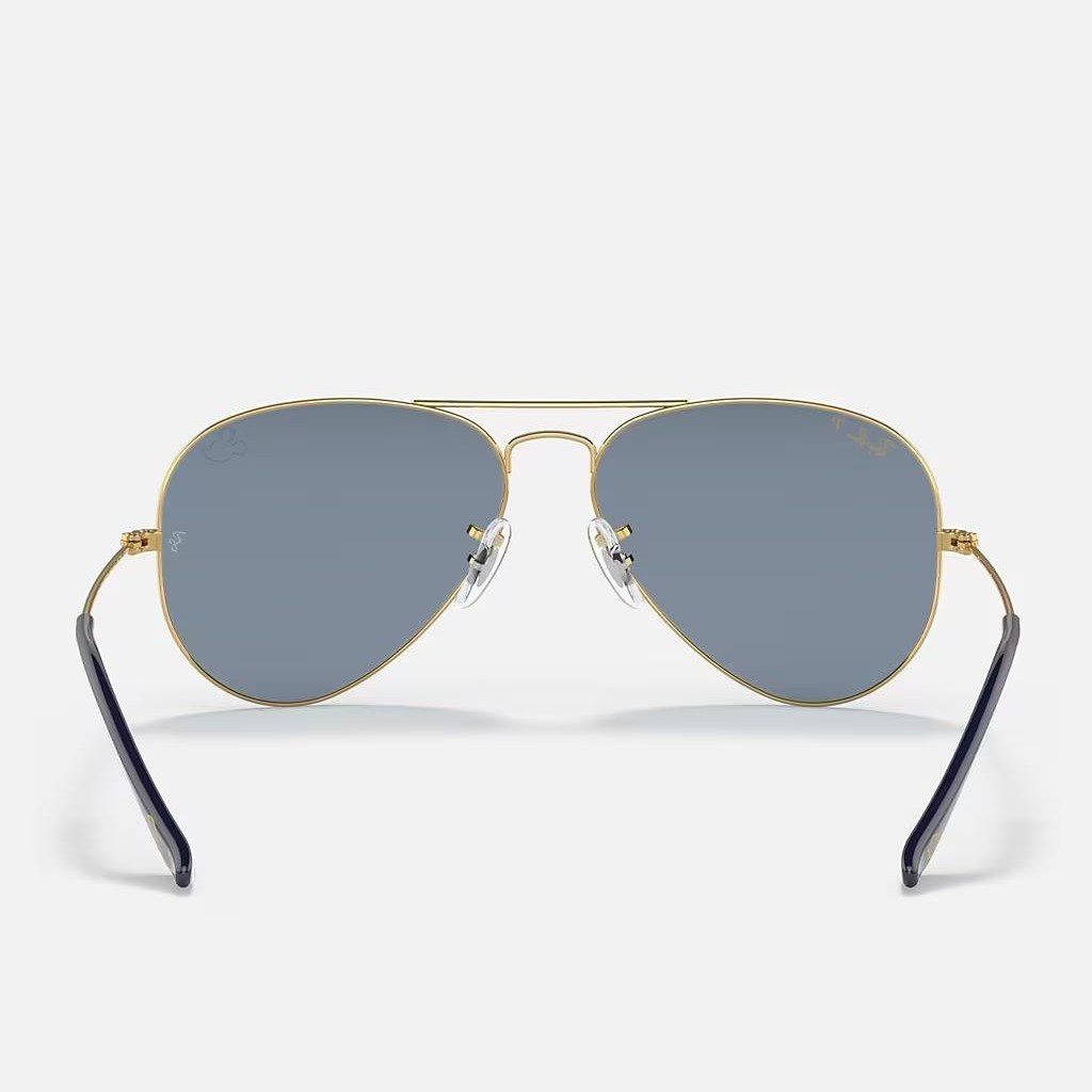 Kính Ray-Ban Aviator Mickey Wdw50 Polarized Vàng Xanh Dương