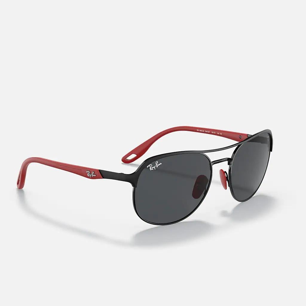 Kính Ray-Ban Rb3685M Scuderia Ferrari Collection Đen Nhám Xám Đậm