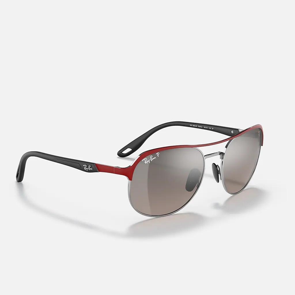 Kính Ray-Ban Rb3685M Scuderia Ferrari Collection Đỏ Nhám Bạc