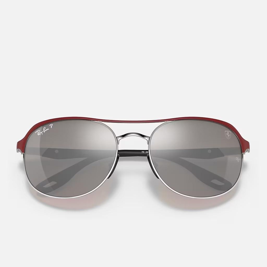 Kính Ray-Ban Rb3685M Scuderia Ferrari Collection Đỏ Nhám Bạc