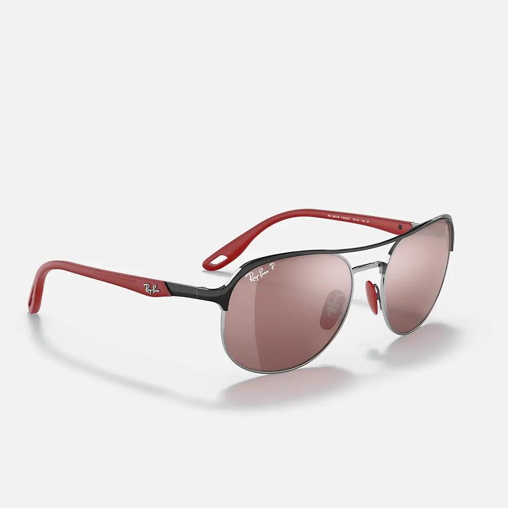 Kính Ray-Ban Rb3685M Scuderia Ferrari Collection Đen Bạc