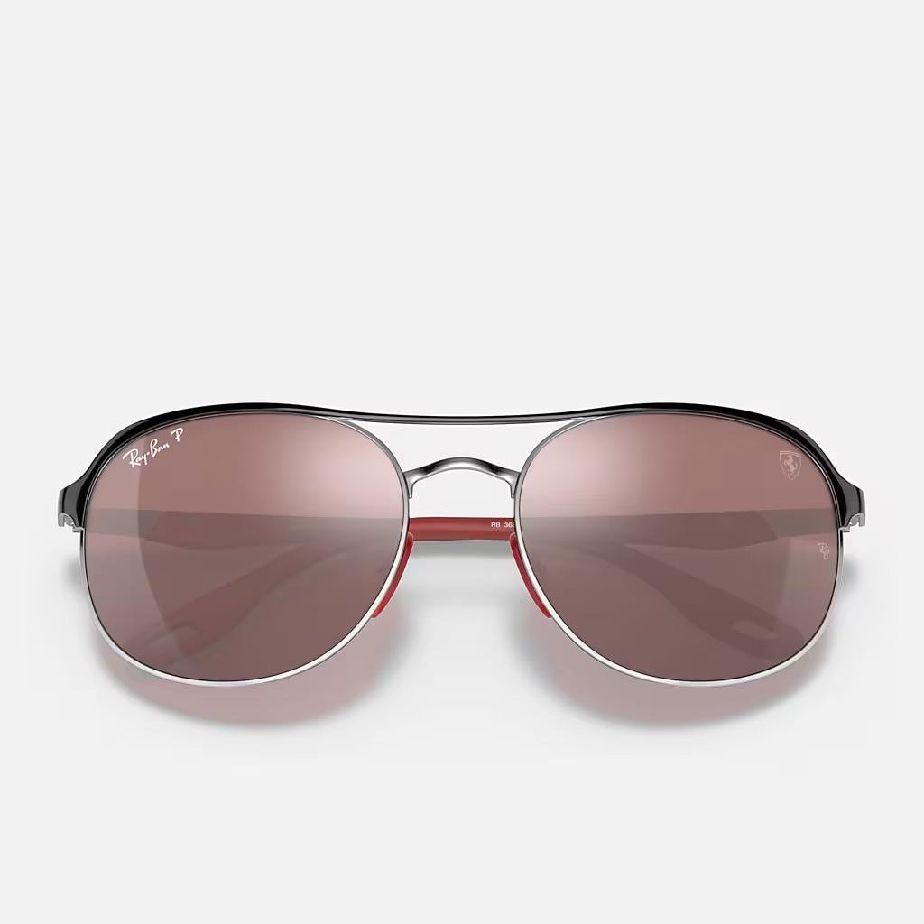 Kính Ray-Ban Rb3685M Scuderia Ferrari Collection Đen Bạc