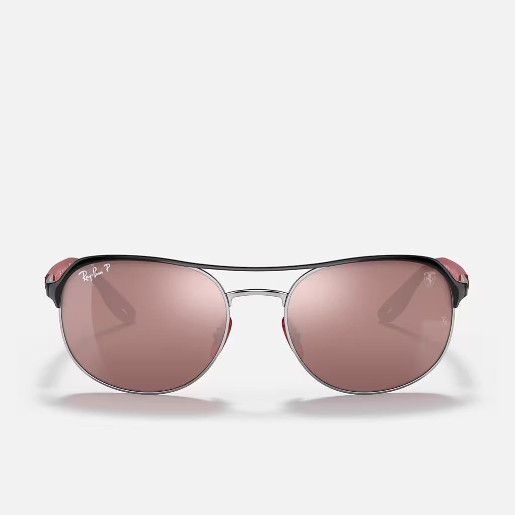 Kính Ray-Ban Rb3685M Scuderia Ferrari Collection Đen Bạc