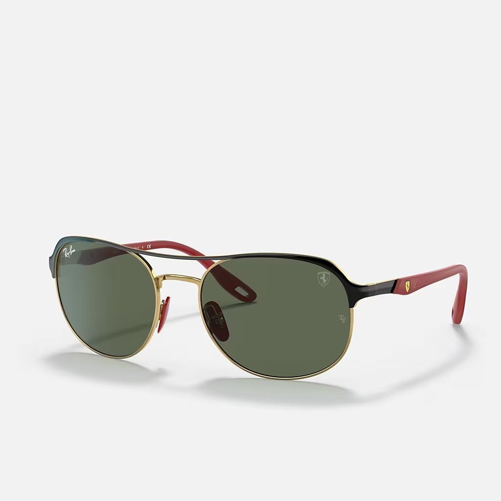 Kính Ray-Ban Rb3685M Scuderia Ferrari Collection Đen Xanh Lá