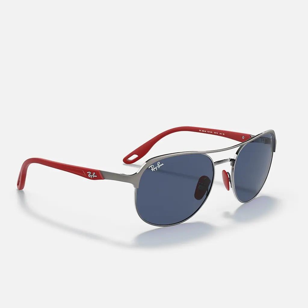 Kính Ray-Ban Rb3685M Scuderia Ferrari Collection Xám Xanh Dương Đậm