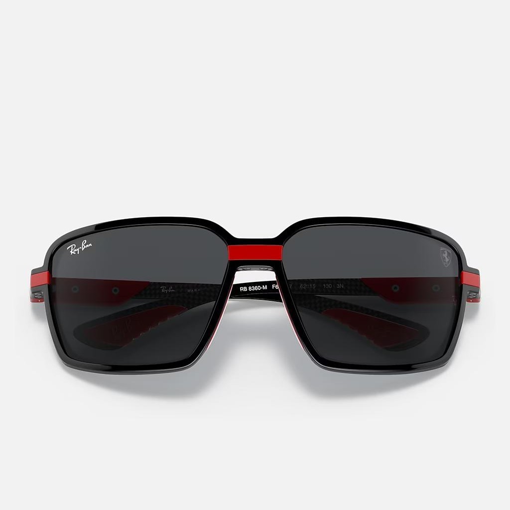 Kính Ray-Ban Rb8360M Scuderia Ferrari Collection Đen Nâu Sáng