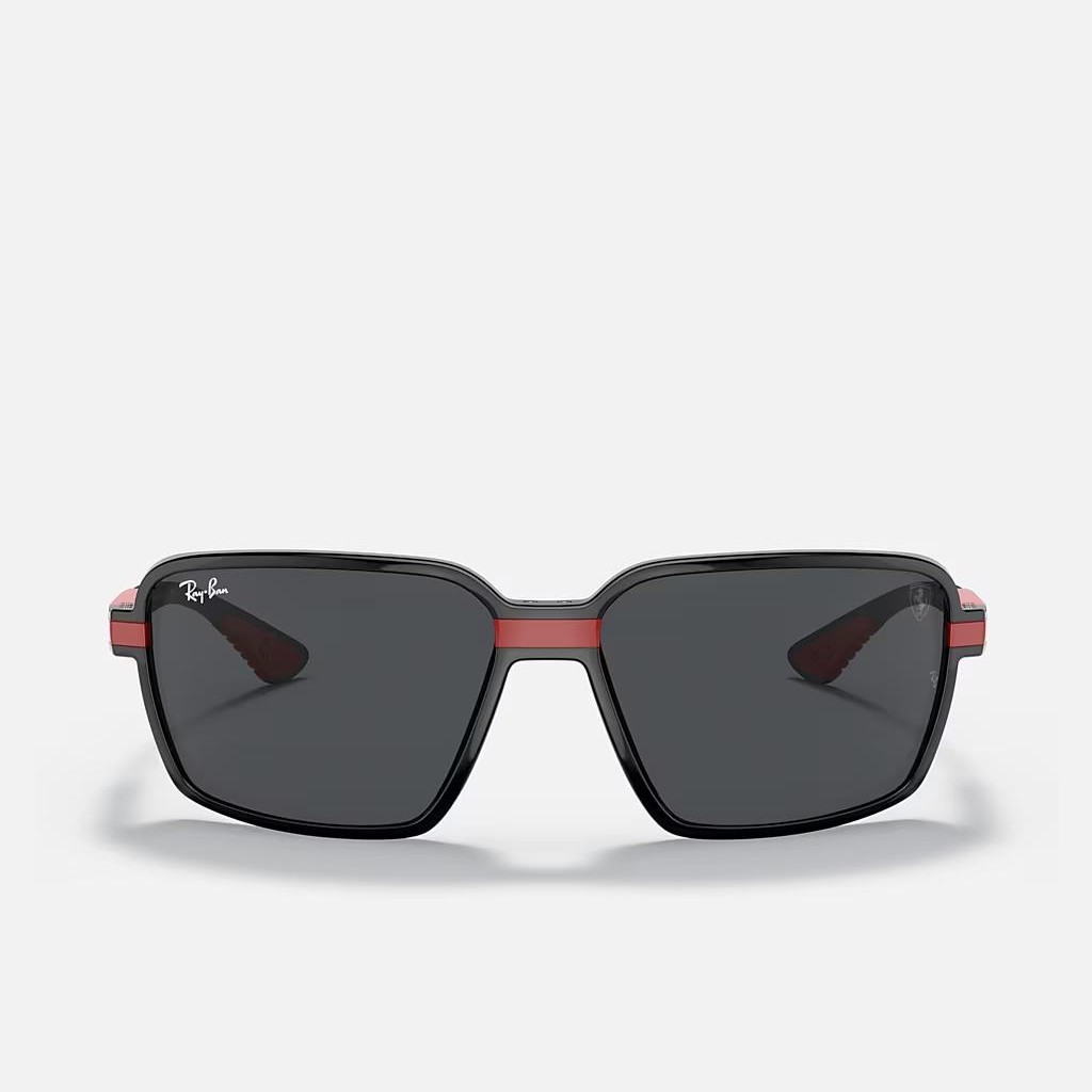 Kính Ray-Ban Rb8360M Scuderia Ferrari Collection Đen Nâu Sáng