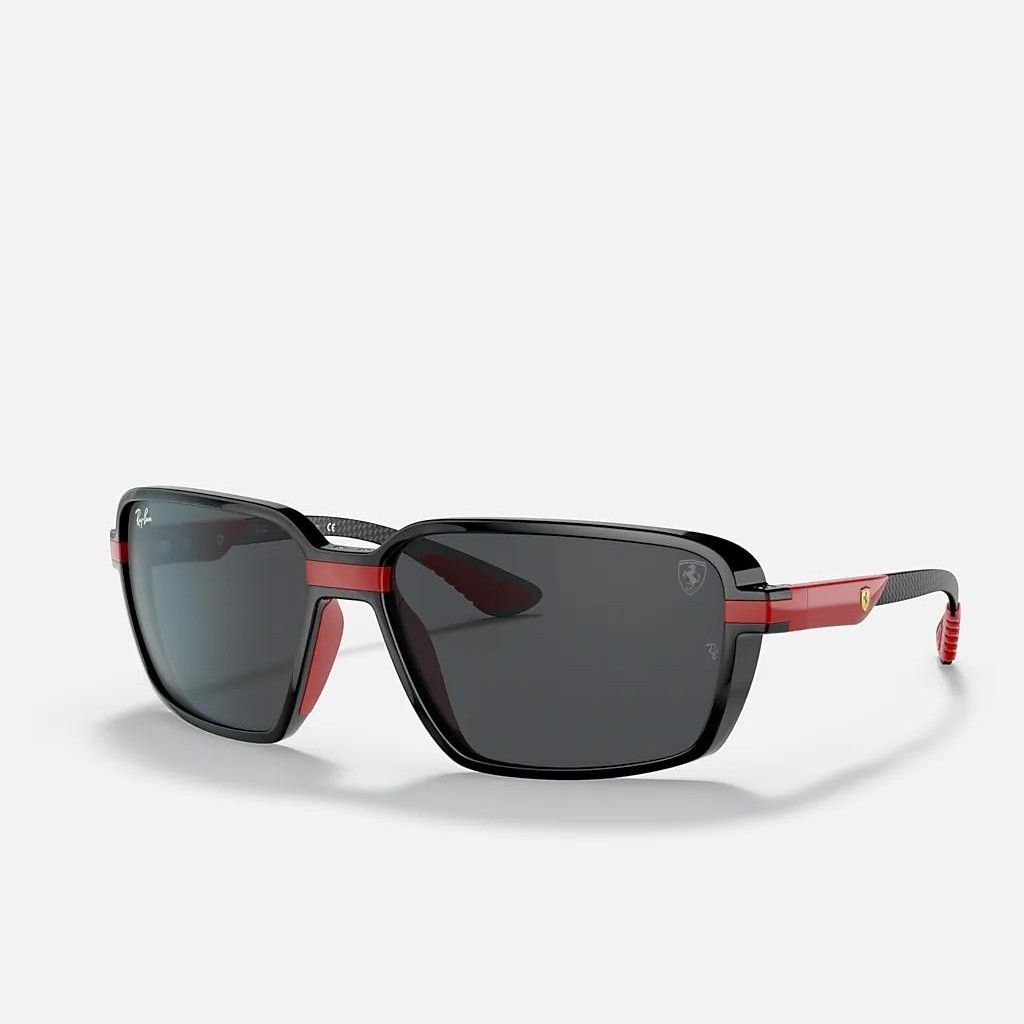 Kính Ray-Ban Rb8360M Scuderia Ferrari Collection Đen Nâu Sáng