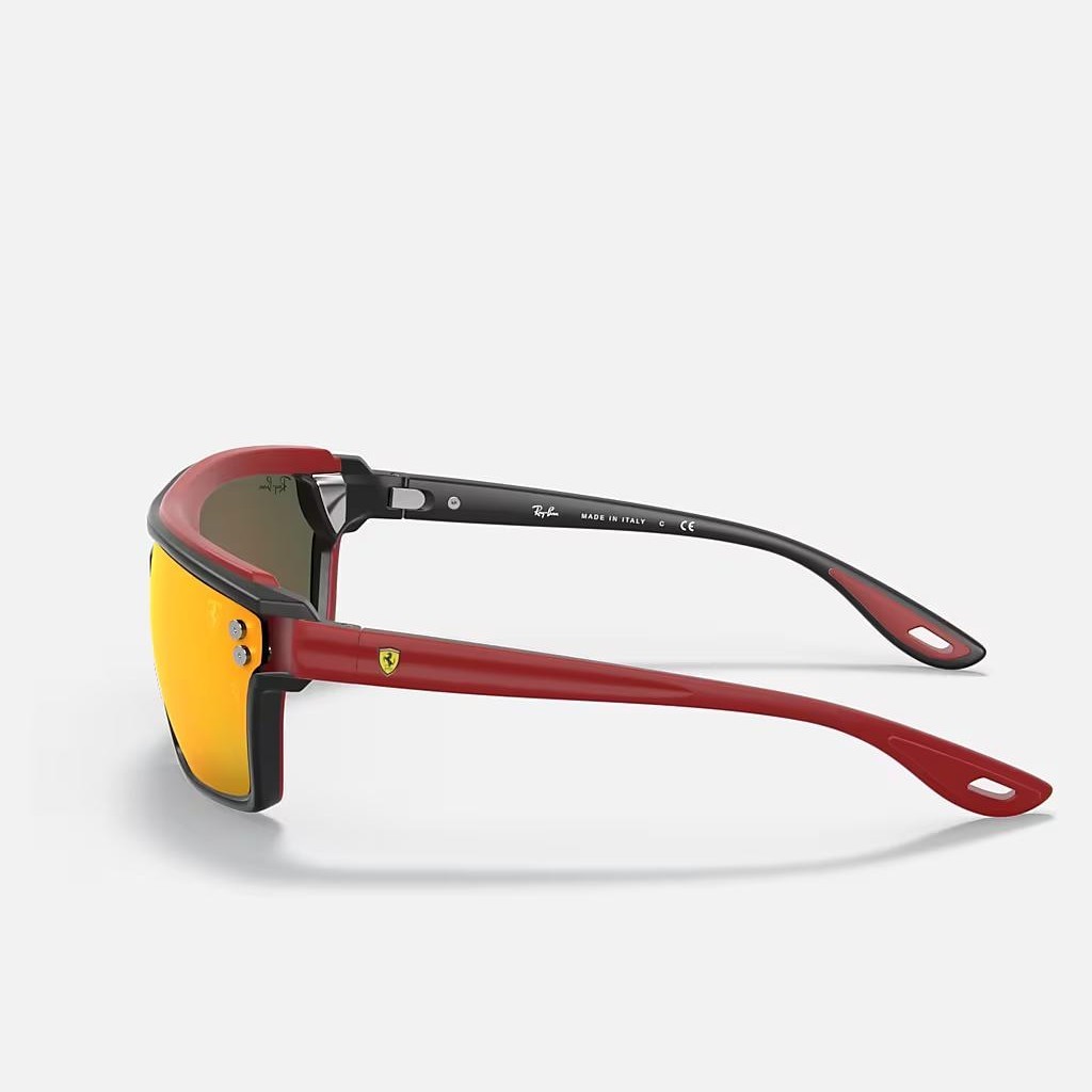 Kính Ray-Ban Rb4370M Scuderia Ferrari Collection Đen Nhám Đỏ