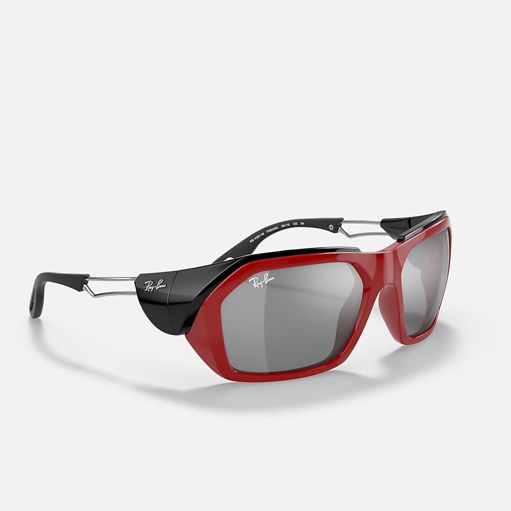 Kính Ray-Ban Rb4367M Scuderia Ferrari Collection Đỏ Xám