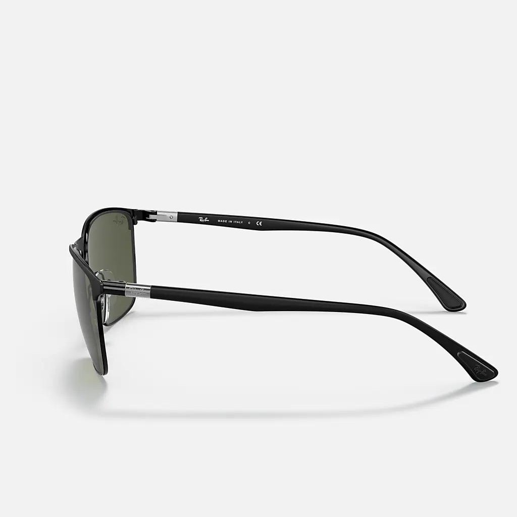 Kính Ray-Ban Rb3686 Đen Nhám Xanh Lá