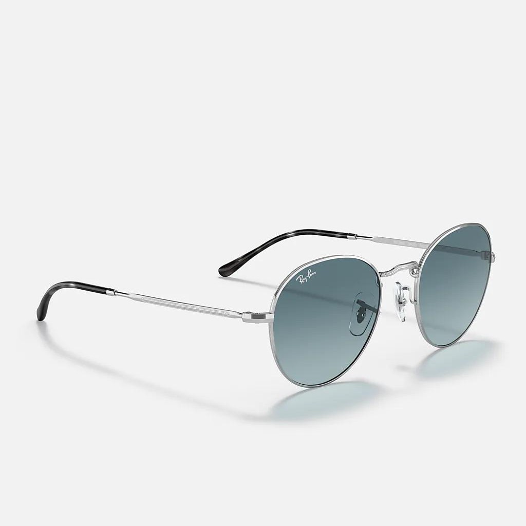 Kính Ray-Ban David Bạc Xanh Dương