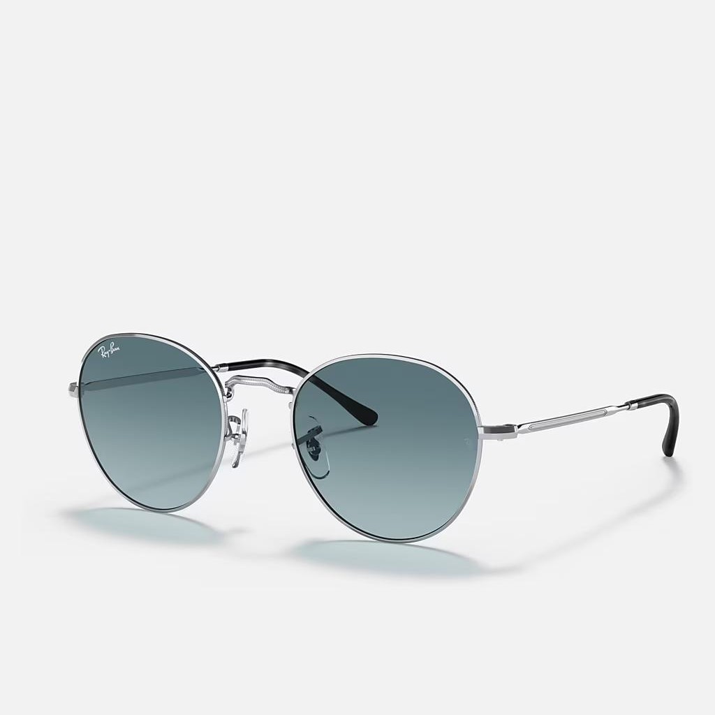 Kính Ray-Ban David Bạc Xanh Dương