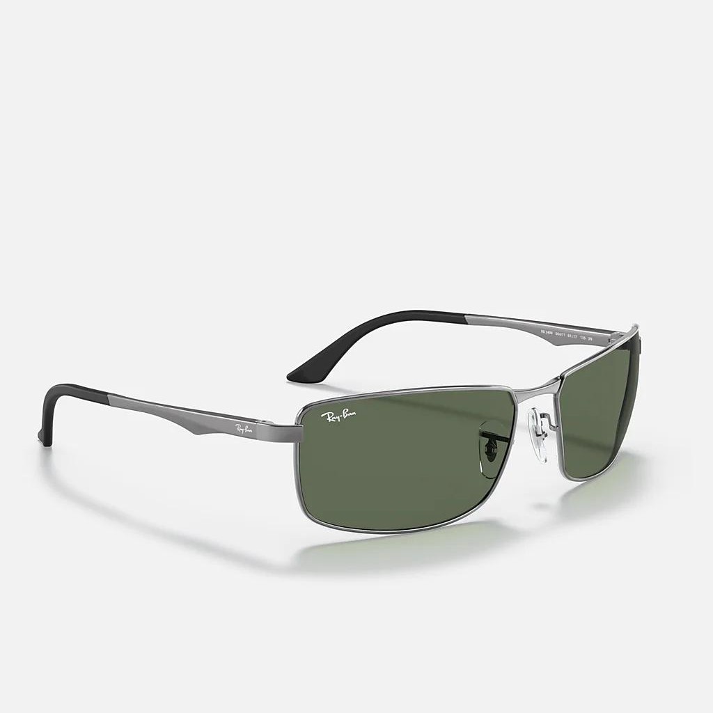 Kính Ray-Ban Rb3498 Xám Xanh Lá