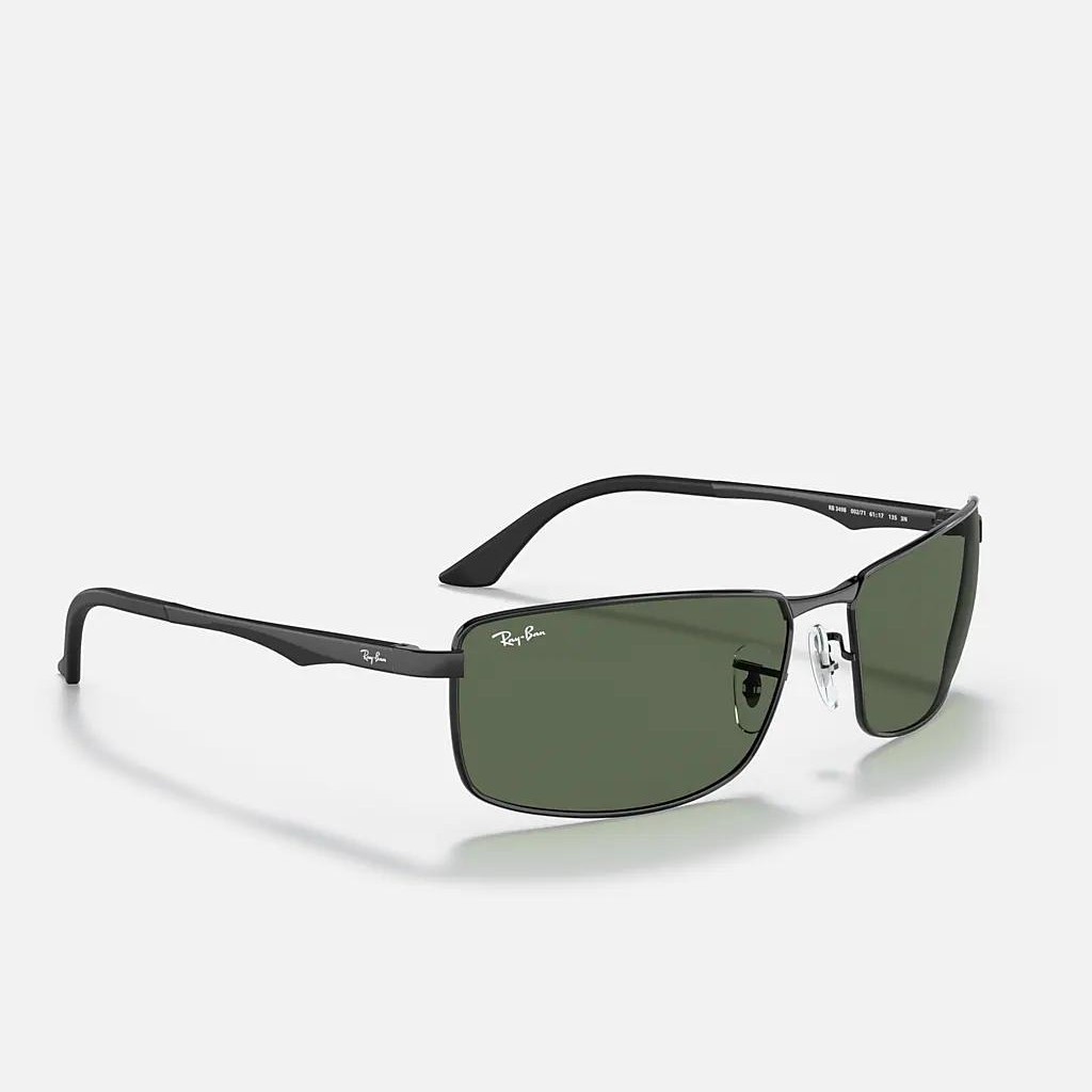 Kính Ray-Ban Rb3498 Đen Xanh Lá