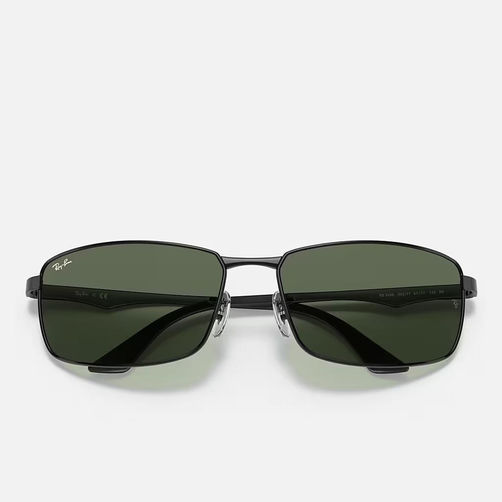 Kính Ray-Ban Rb3498 Đen Xanh Lá