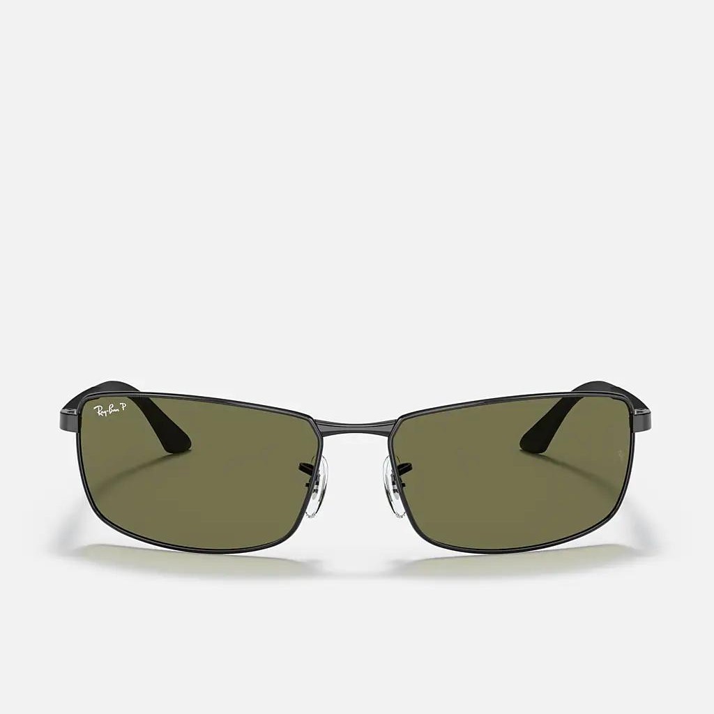 Kính Ray-Ban Rb3498 Polarized Đen Xanh Lá