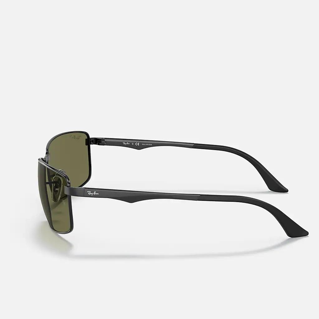 Kính Ray-Ban Rb3498 Polarized Đen Xanh Lá