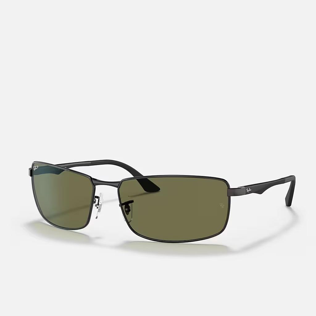 Kính Ray-Ban Rb3498 Polarized Đen Xanh Lá