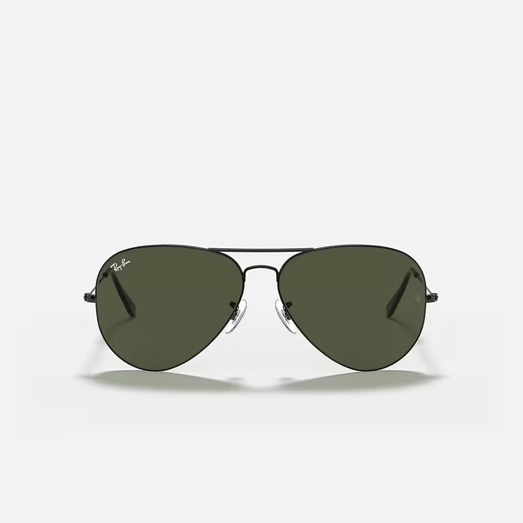 Kính Ray-Ban Aviator Large Metal II Đen Xanh Lá