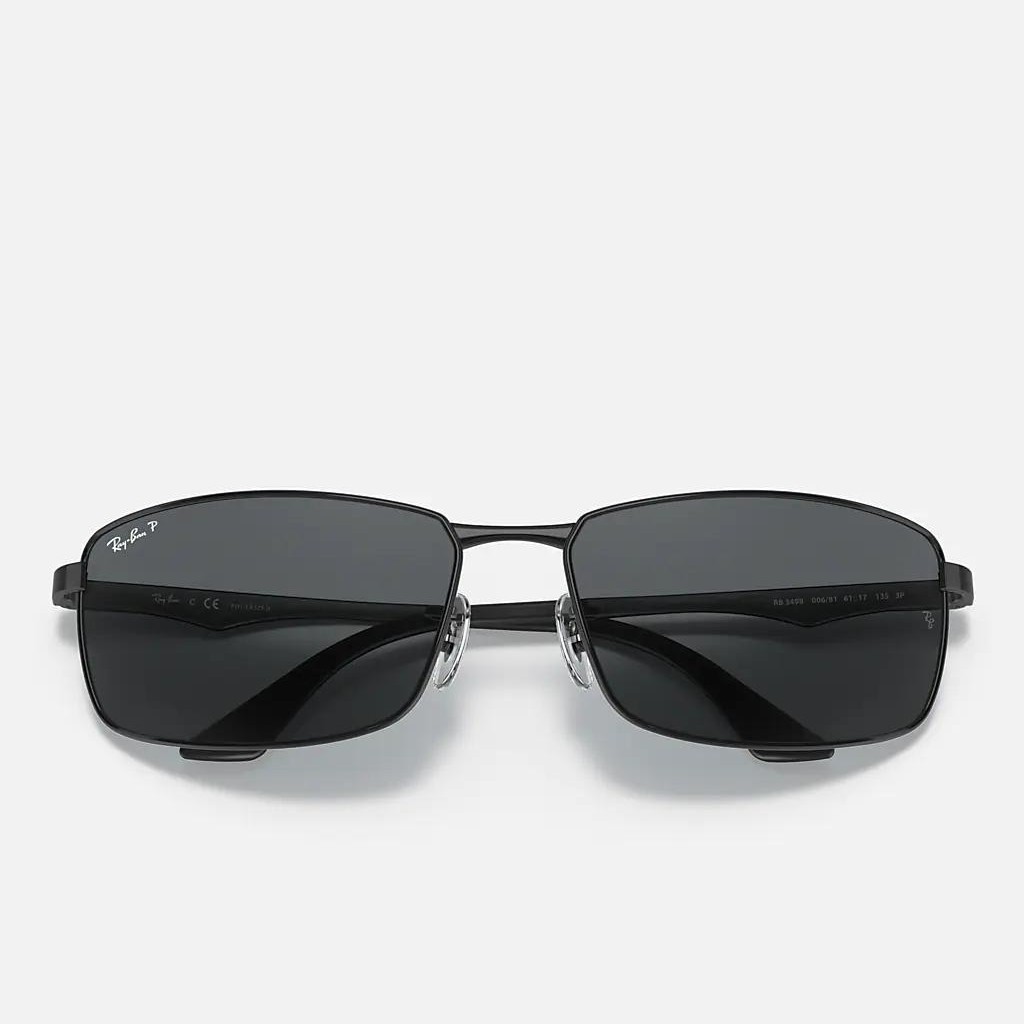 Kính Ray-Ban Rb3498 Polarized Đen Nhám Xám