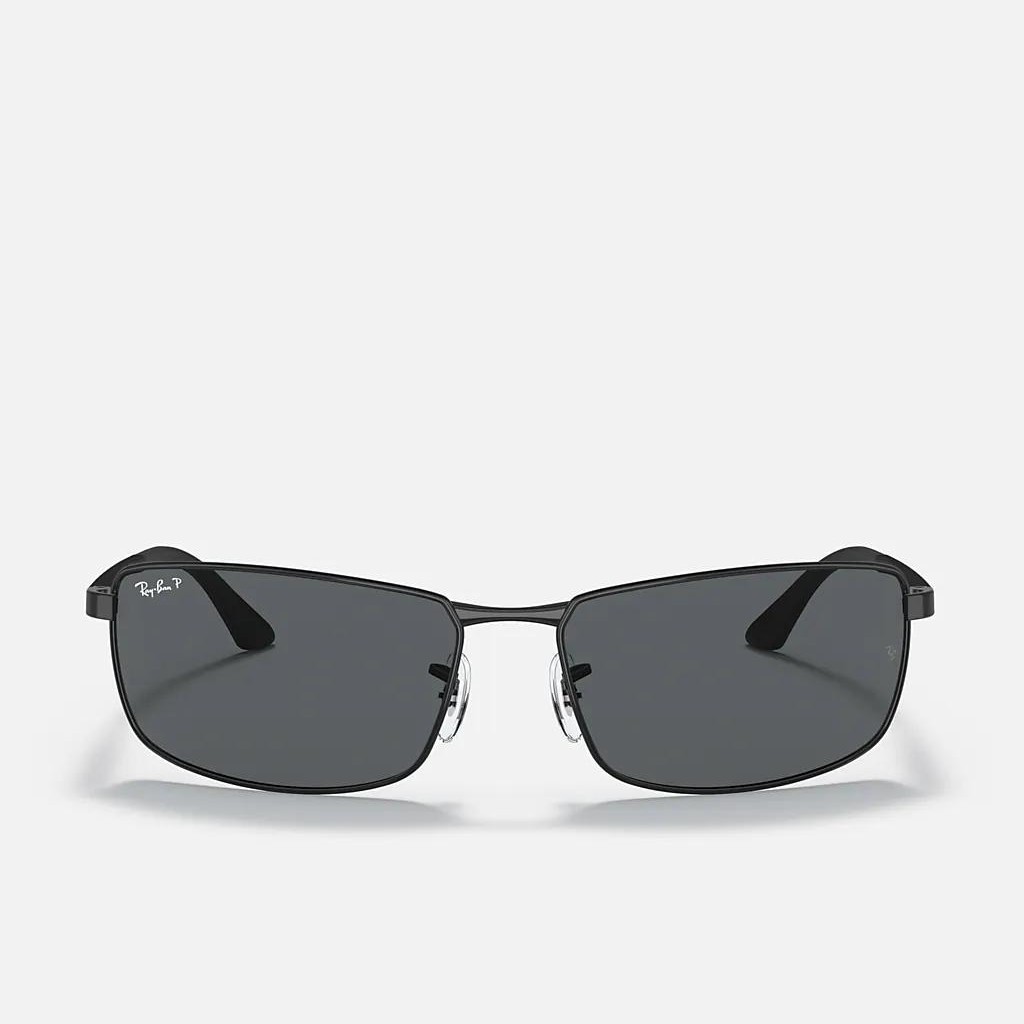 Kính Ray-Ban Rb3498 Polarized Đen Nhám Xám