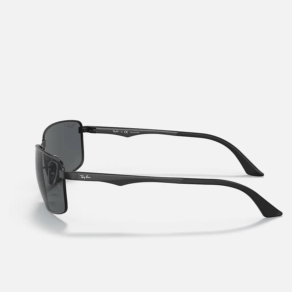 Kính Ray-Ban Rb3498 Polarized Đen Nhám Xám