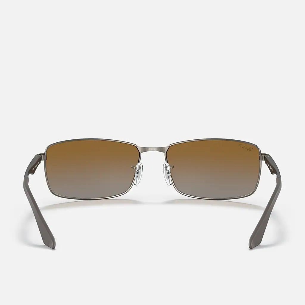 Kính Ray-Ban Rb3498 Polarized Xám Nhám Nâu