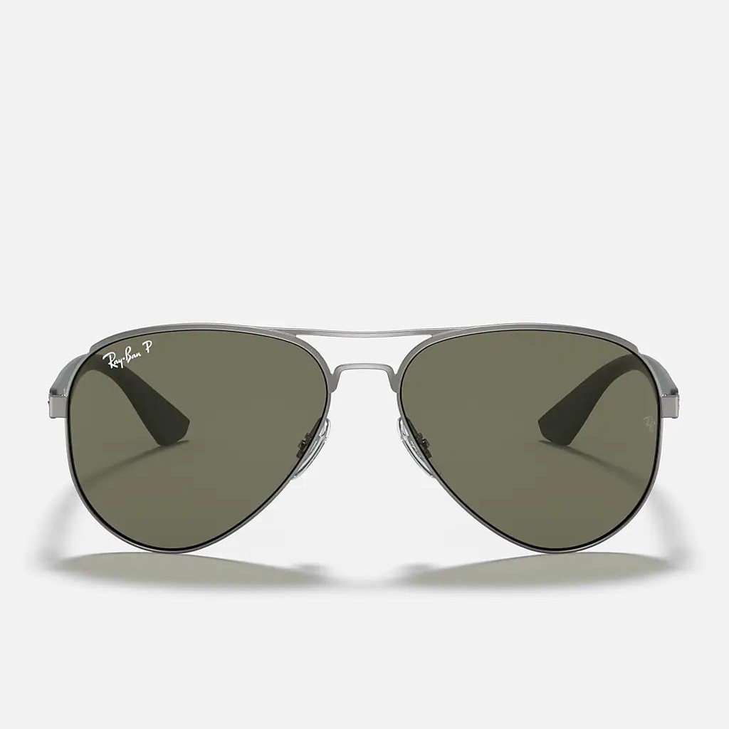 Kính Ray-Ban Rb3523 Xám Nhám Xanh Lá