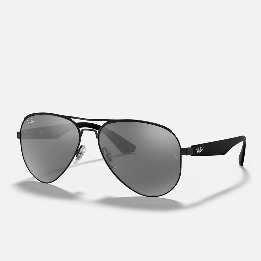 Kính Ray-Ban Rb3523 Đen Nhám Xám