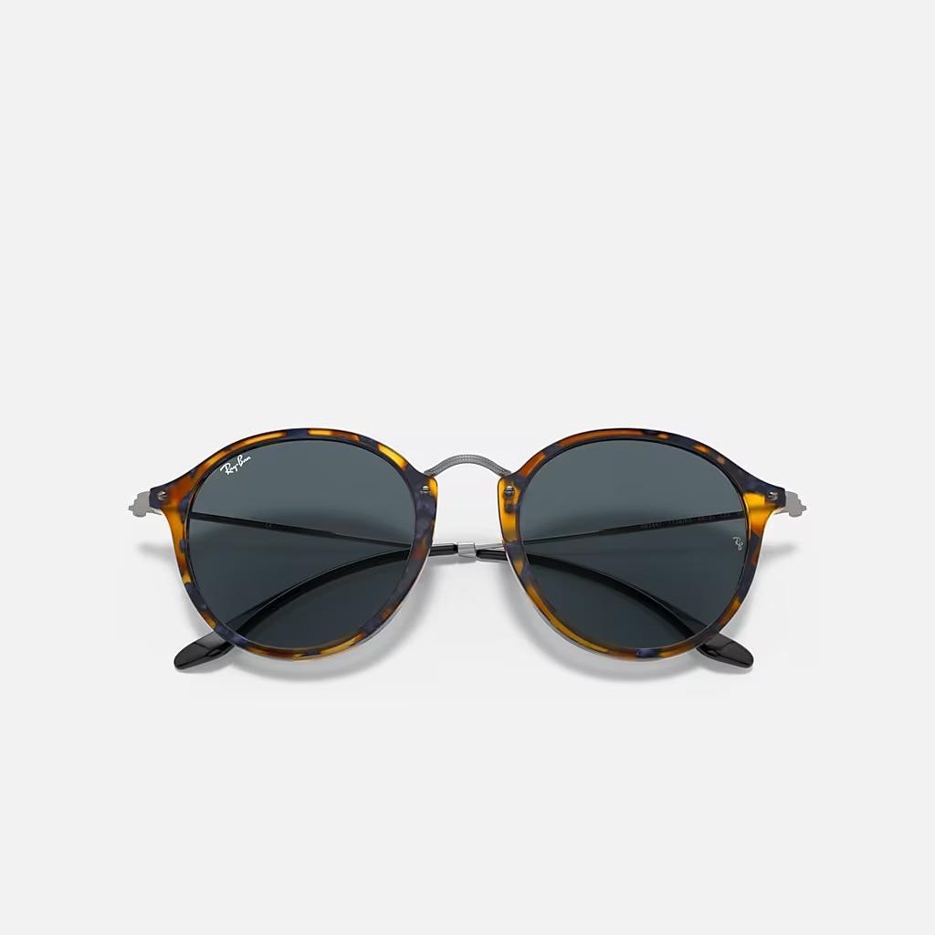 Kính Ray-Ban Round Fleck Nâu Xanh Dương